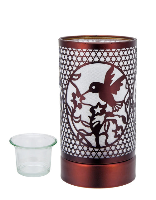 Load image into Gallery viewer, 7" touch lamp-Fragrance Wax Melts Warmer -Electric Candle Essential Oil Burner-Metal Hummingbird Table Decor by Peterson Housewares &amp; Artwares
