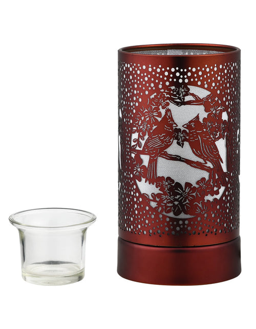 Load image into Gallery viewer, 7" Touch lamp/Oil burner/Wax warmer-  Cardinals by Peterson Housewares &amp; Artwares
