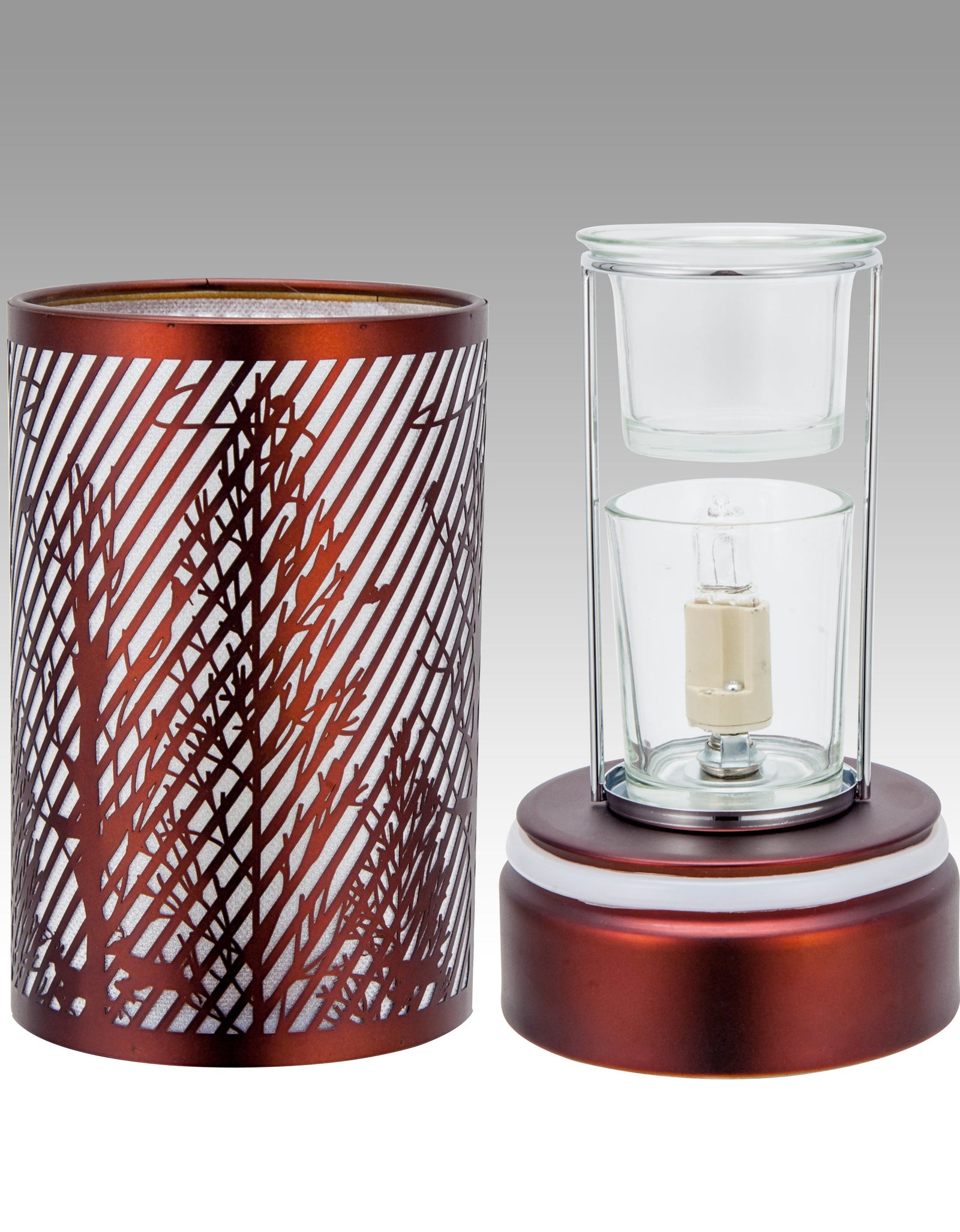 7" touch lamp-Fragrance Wax Melts Warmer -Electric Candle Essential Oil Burner-Metal Ravine Table decor by Peterson Housewares & Artwares