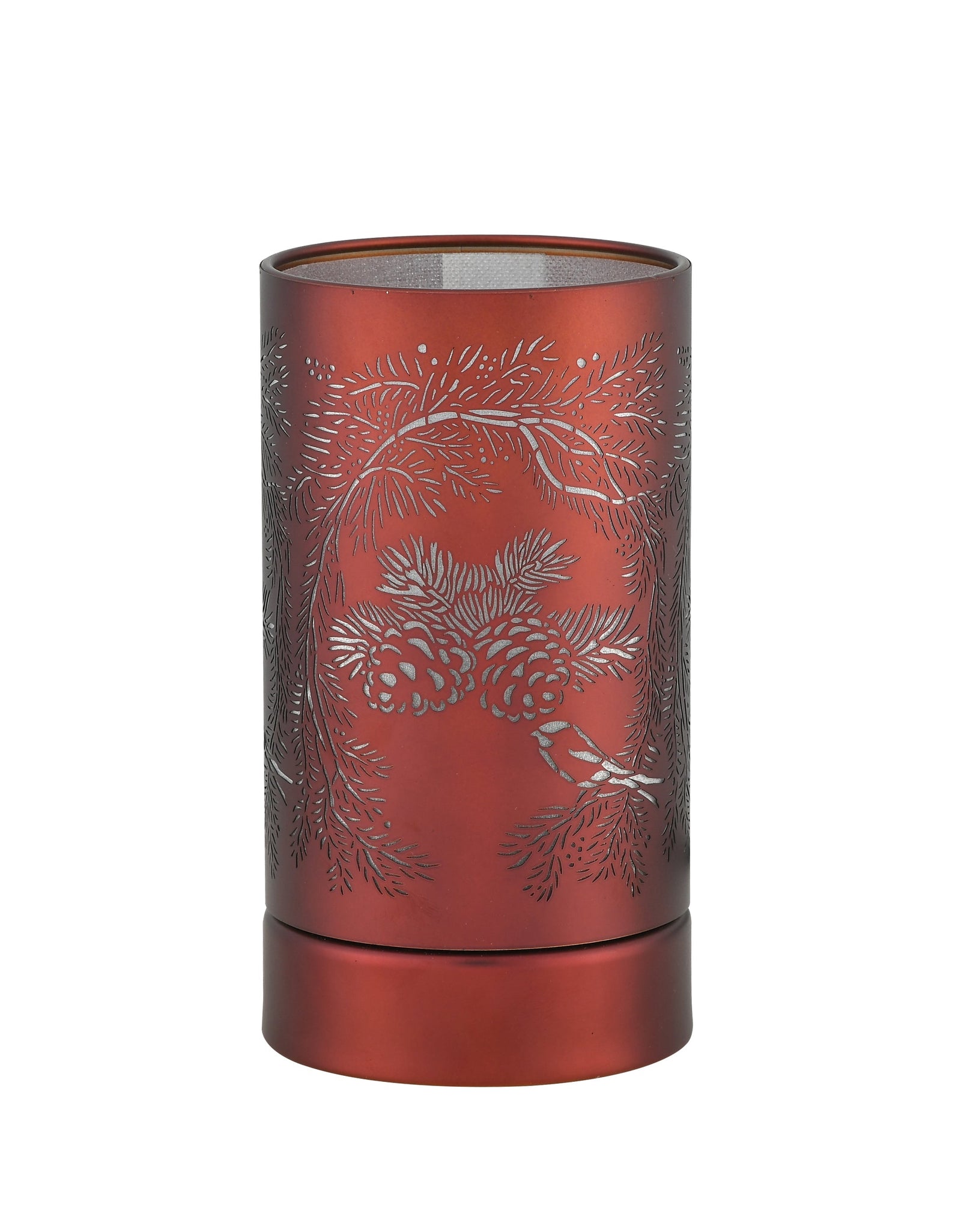 7" Touch lamp/Oil burner/Wax warmer-Copper Pinecone by Peterson Housewares & Artwares