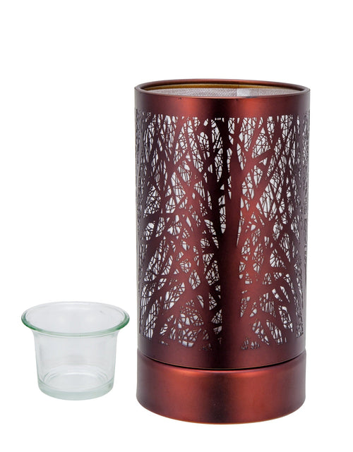Load image into Gallery viewer, 7" touch lamp-Fragrance Wax Melts Warmer -Electric Candle Essential Oil Burner-Metal Forest Table Decor by Peterson Housewares &amp; Artwares
