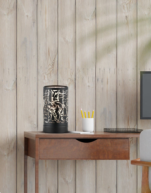 Load image into Gallery viewer, 7" Touch lamp/Oil burner/Wax warmer-Black Bear Family by Peterson Housewares &amp; Artwares
