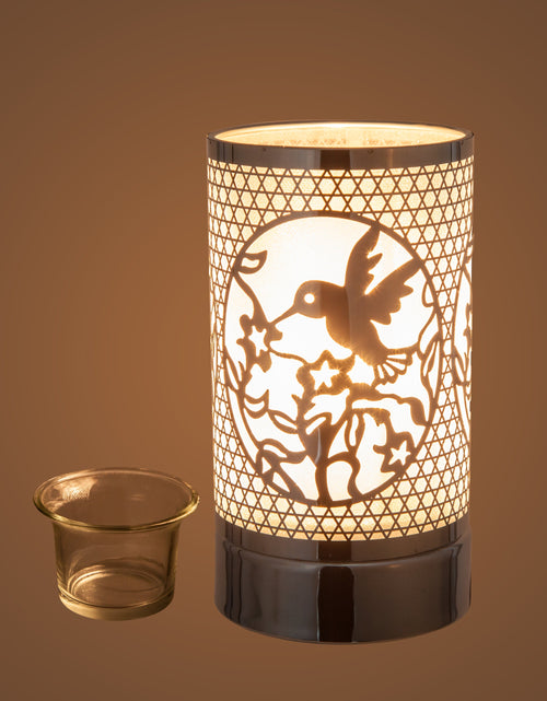 Load image into Gallery viewer, 7" touch lamp-Fragrance Wax Melts Warmer -Electric Candle Essential Oil Burner-Metal Hummingbird Table Decor by Peterson Housewares &amp; Artwares
