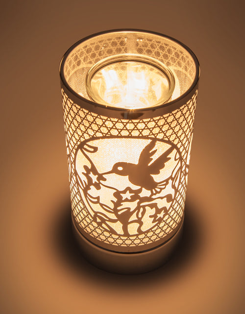 Load image into Gallery viewer, 7" touch lamp-Fragrance Wax Melts Warmer -Electric Candle Essential Oil Burner-Metal Hummingbird Table Decor by Peterson Housewares &amp; Artwares
