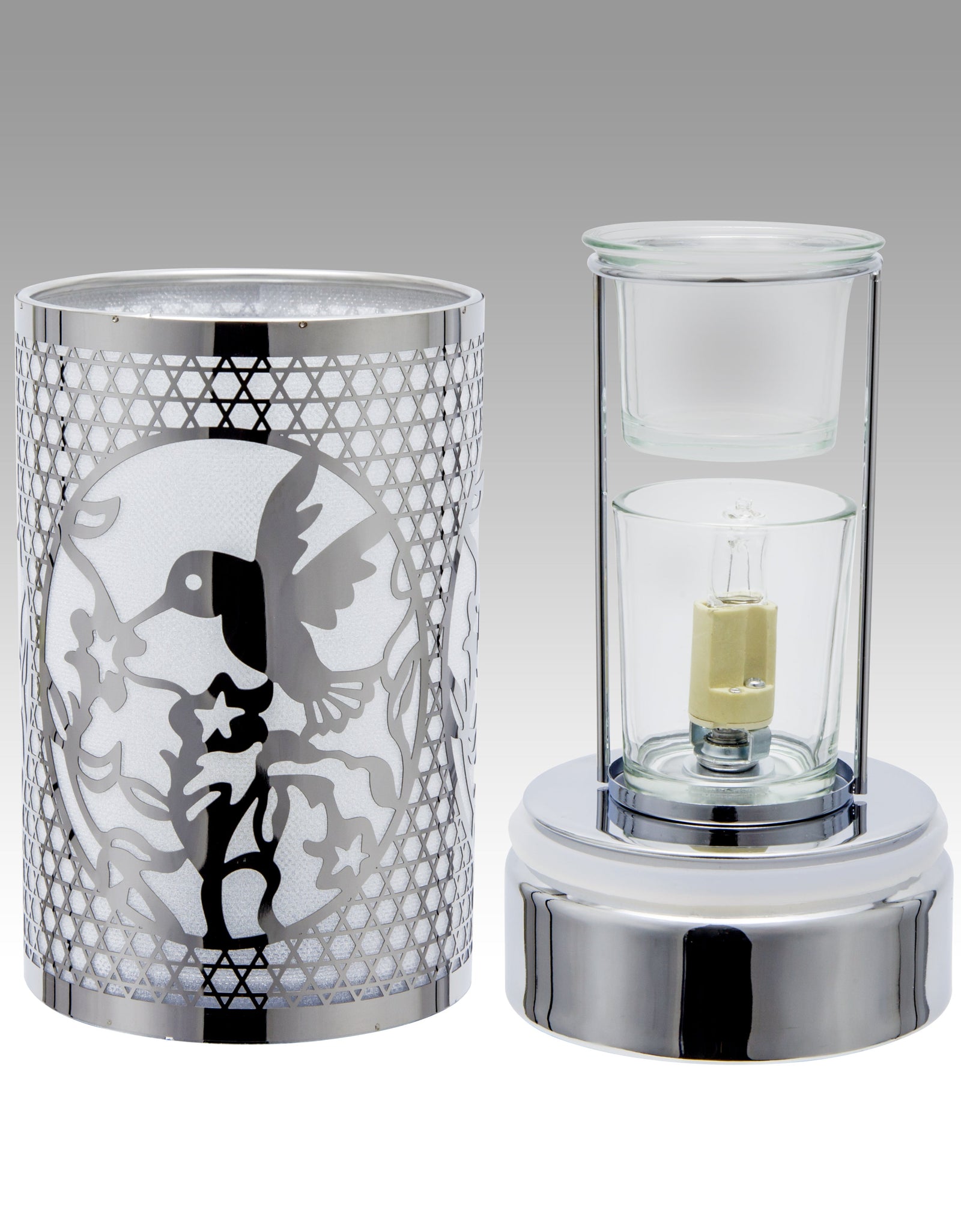 7" touch lamp-Fragrance Wax Melts Warmer -Electric Candle Essential Oil Burner-Metal Hummingbird Table Decor by Peterson Housewares & Artwares