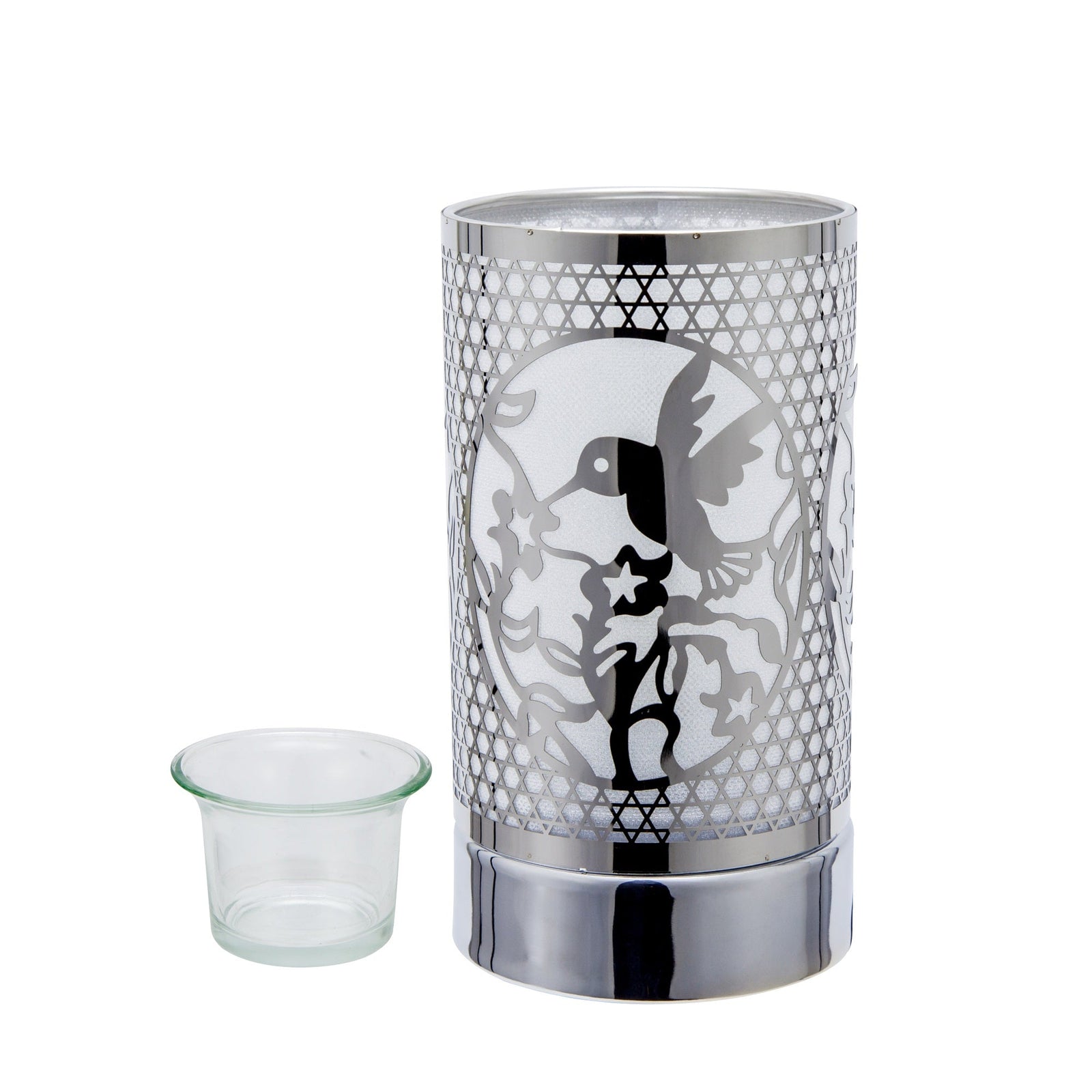 7" touch lamp-Fragrance Wax Melts Warmer -Electric Candle Essential Oil Burner-Metal Hummingbird Table Decor by Peterson Housewares & Artwares