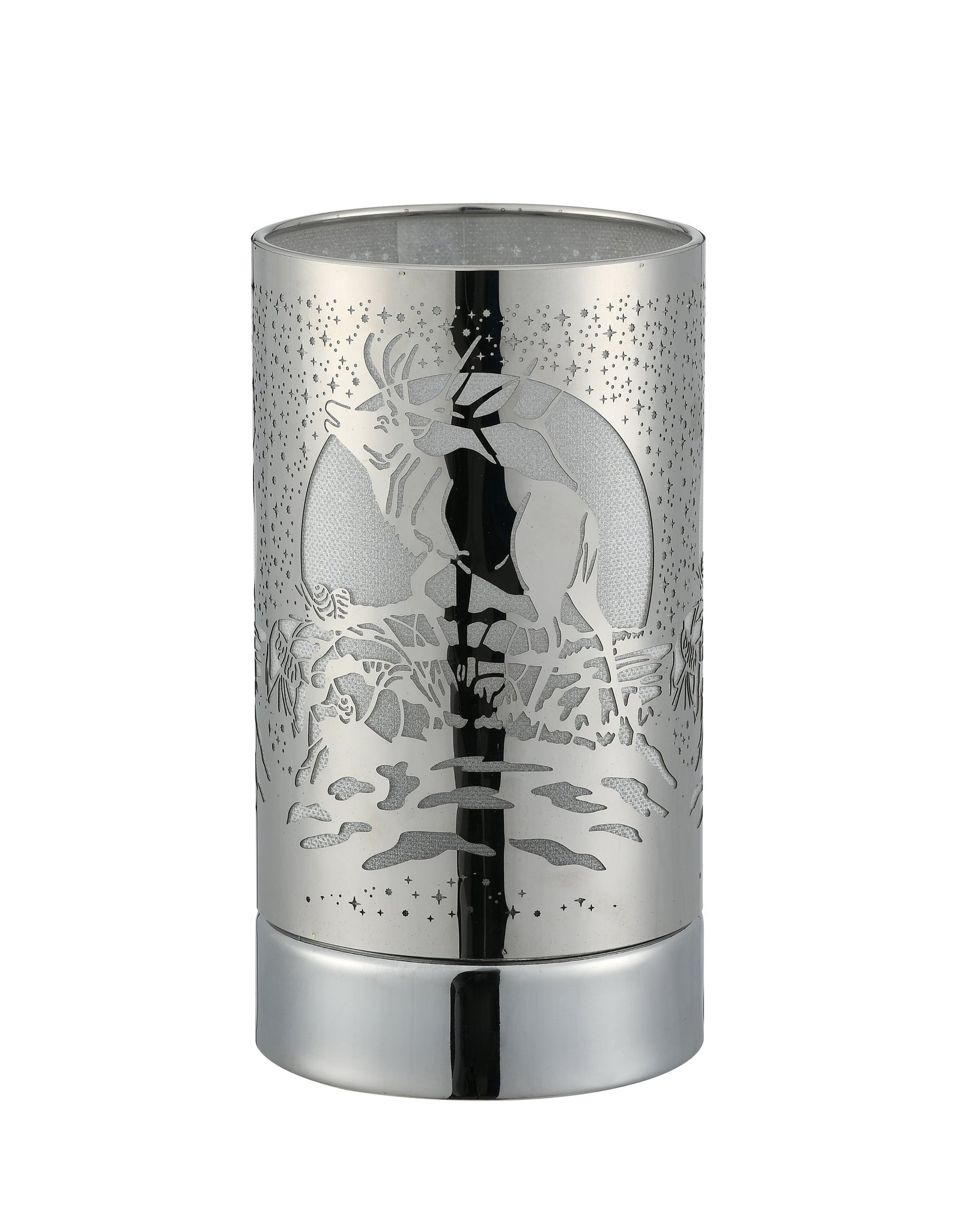 7" Touch lamp/Oil burner/Wax warmer- Silver Elk by Peterson Housewares & Artwares