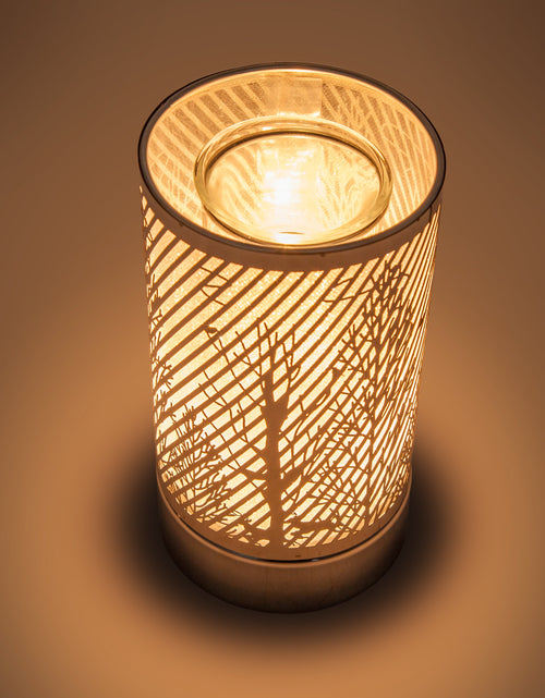 Load image into Gallery viewer, 7" touch lamp-Fragrance Wax Melts Warmer -Electric Candle Essential Oil Burner-Metal Ravine Table decor by Peterson Housewares &amp; Artwares

