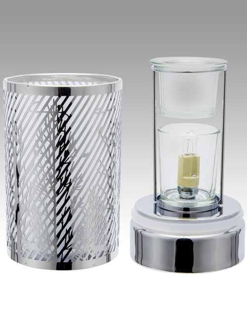 Load image into Gallery viewer, 7" touch lamp-Fragrance Wax Melts Warmer -Electric Candle Essential Oil Burner-Metal Ravine Table decor by Peterson Housewares &amp; Artwares
