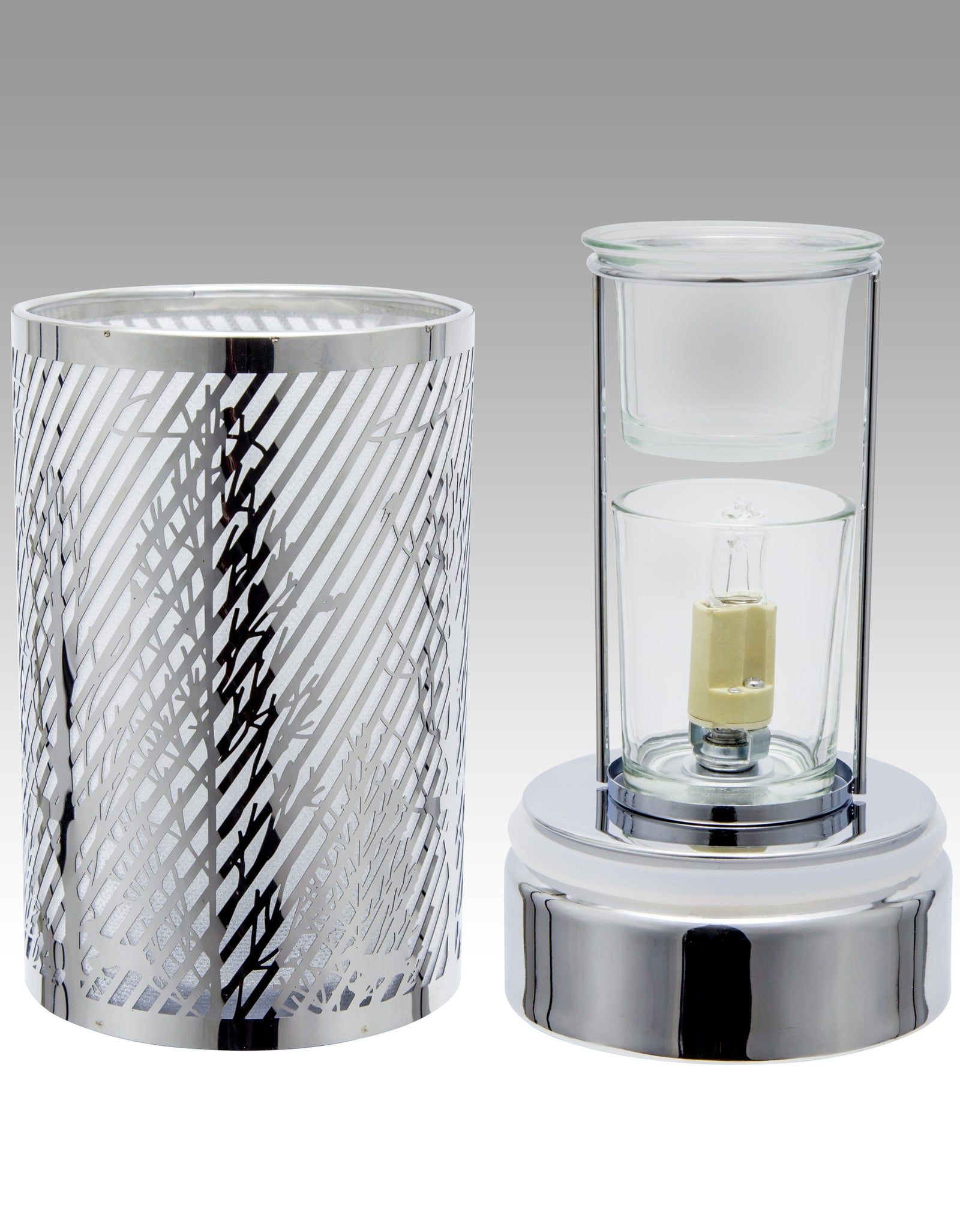 7" touch lamp-Fragrance Wax Melts Warmer -Electric Candle Essential Oil Burner-Metal Ravine Table decor by Peterson Housewares & Artwares