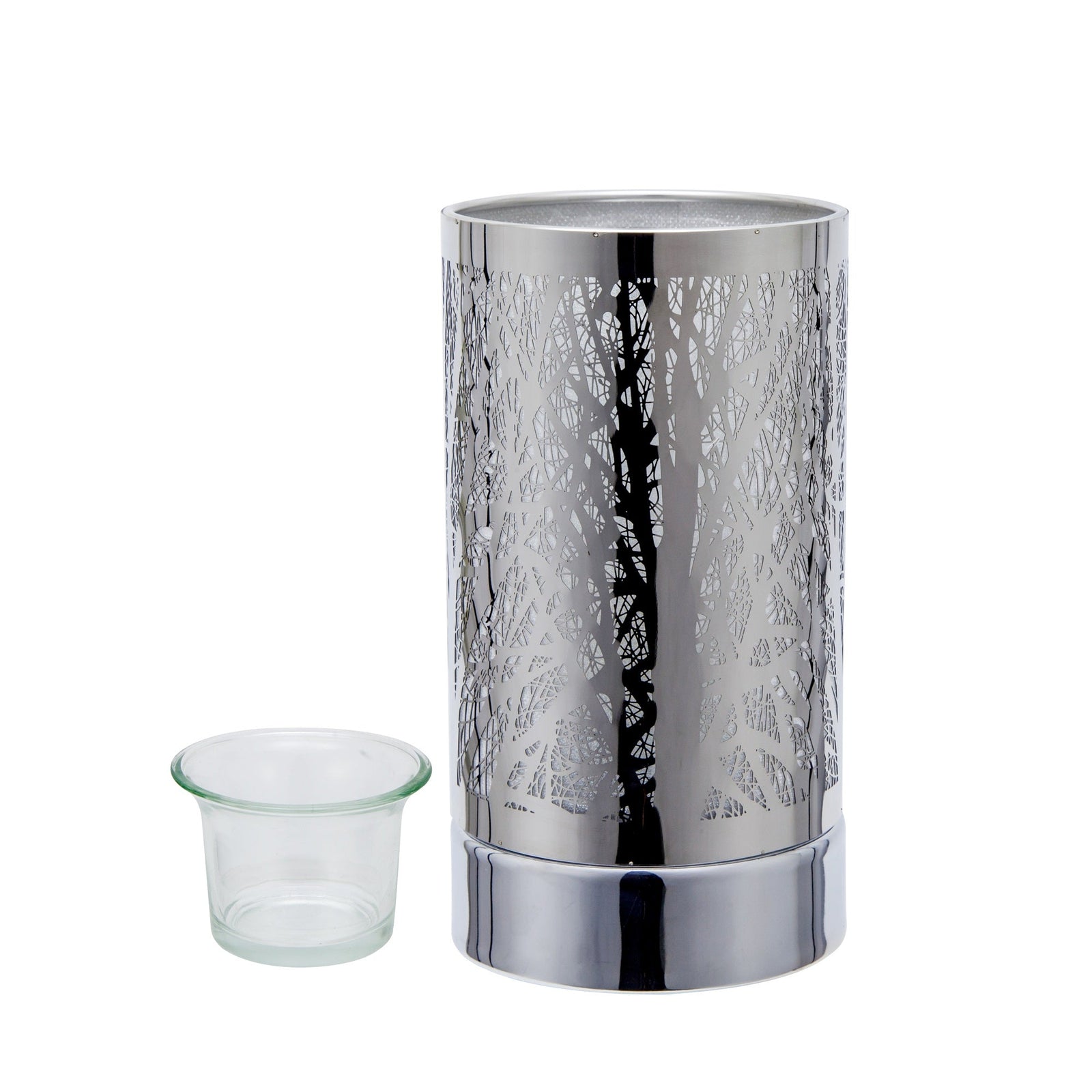 7" touch lamp-Fragrance Wax Melts Warmer -Electric Candle Essential Oil Burner-Metal Forest Table Decor by Peterson Housewares & Artwares