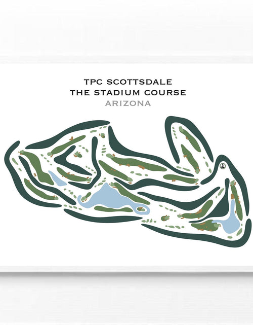 Load image into Gallery viewer, TPC Scottsdale Stadium Course, Arizona - Printed Golf Courses by Golf Course Prints

