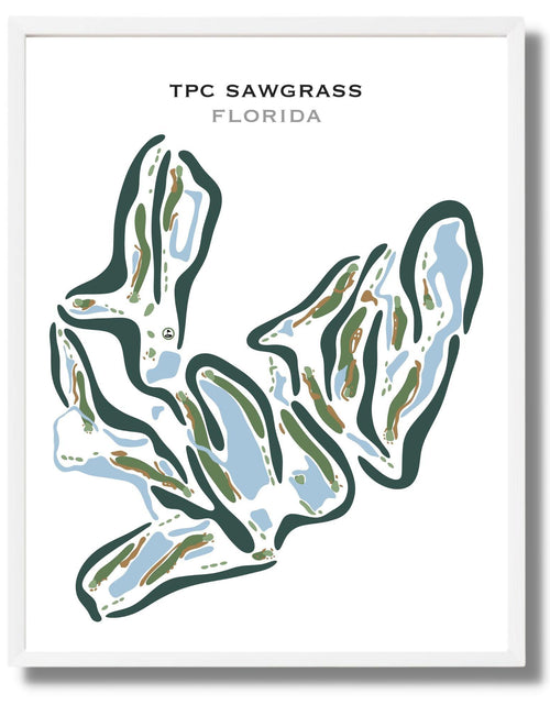 Load image into Gallery viewer, TPC Sawgrass Golf Course, Ponte Verda Beach Florida - Printed Golf Courses by Golf Course Prints
