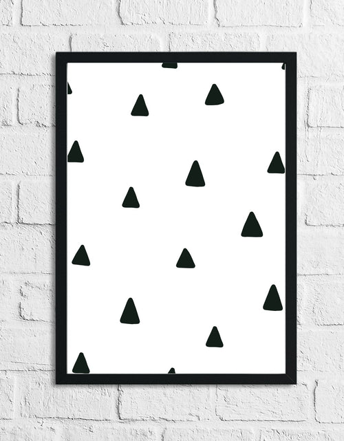 Load image into Gallery viewer, Scandinavian Triangle Pattern Children's Nursery Bedroom Wall Decor Print by WinsterCreations™ Official Store
