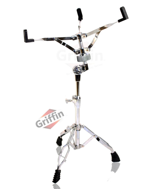 Load image into Gallery viewer, GRIFFIN Cymbal Stand Hardware Pack 4 Piece Set - Full Size Percussion Drum Hardware Kit with Snare Mount, Hi-Hat Pedal, Cymbal Boom, &amp; Straight Stand by GeekStands.com
