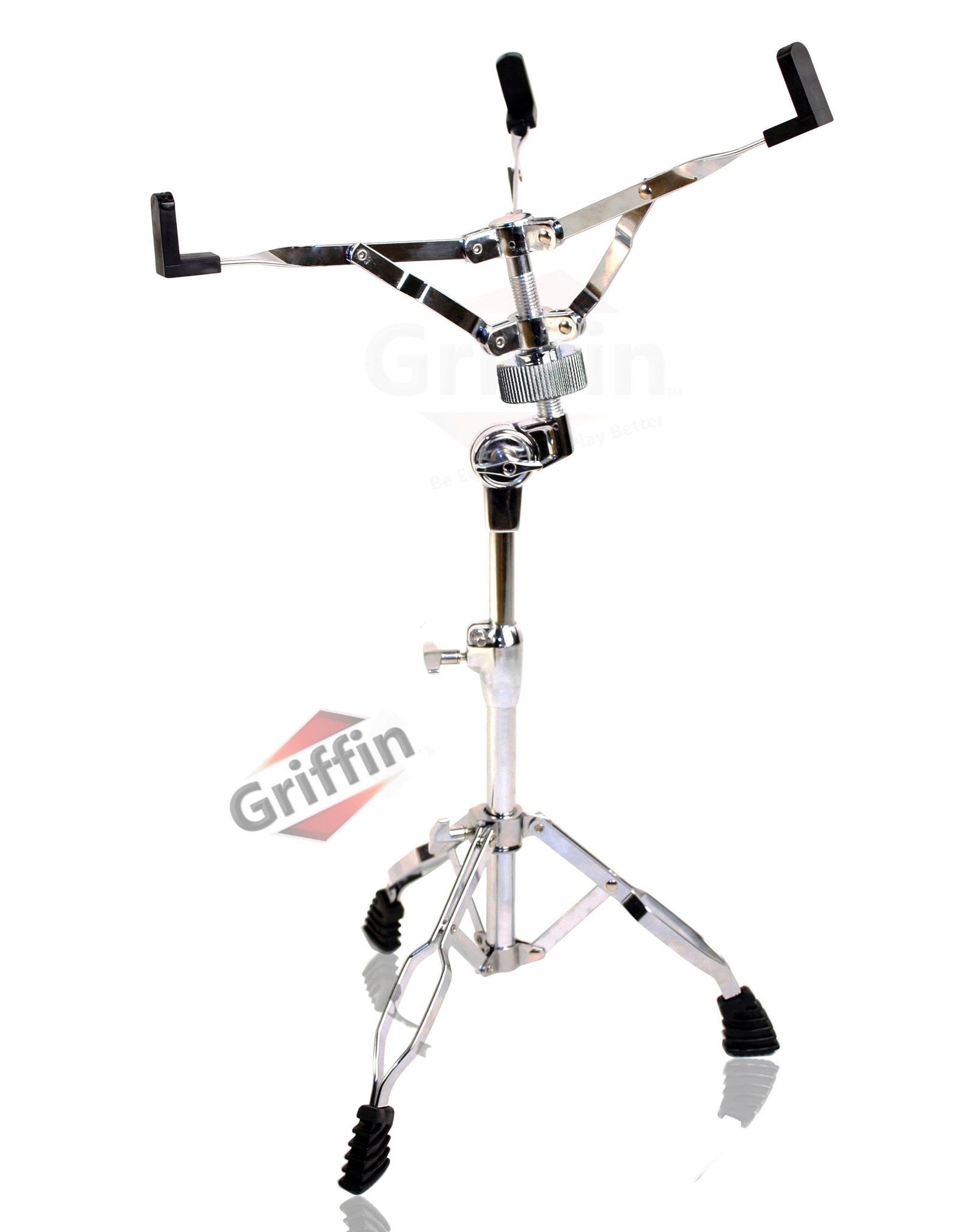 GRIFFIN Cymbal Stand Hardware Pack 4 Piece Set - Full Size Percussion Drum Hardware Kit with Snare Mount, Hi-Hat Pedal, Cymbal Boom, & Straight Stand by GeekStands.com