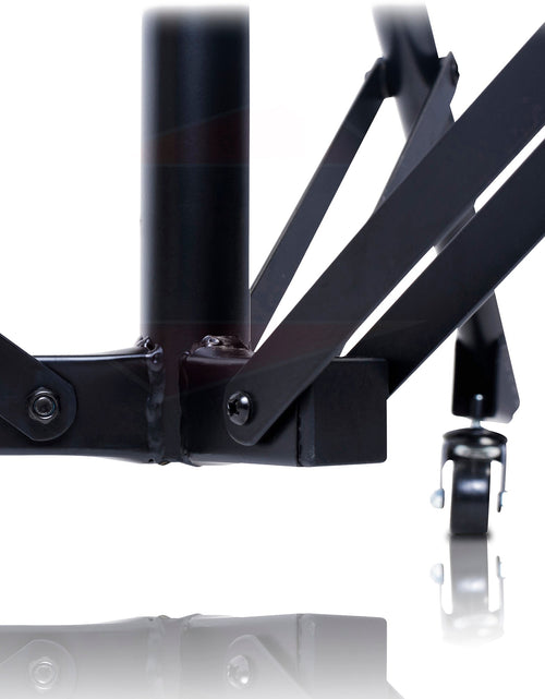 Load image into Gallery viewer, GRIFFIN Professional Studio Microphone Boom Stand with Casters - Extended Height Recording Mic Holder Tripod on Wheels - Tall Telescoping Arm Mount by GeekStands.com
