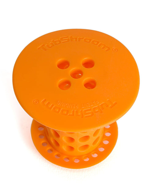 Load image into Gallery viewer, TubShroom (Orange) The Hair Catcher That Prevents Clogged Tub Drains by TubShroom.com

