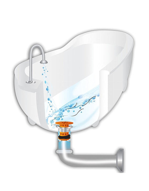 Load image into Gallery viewer, TubShroom (Orange) The Hair Catcher That Prevents Clogged Tub Drains by TubShroom.com
