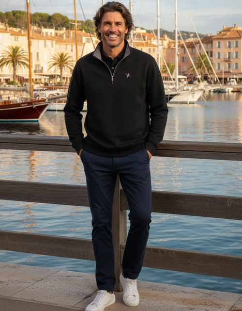 Load image into Gallery viewer, Turnberry Quarter Zip Smooth Knit
