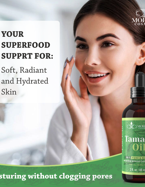 Load image into Gallery viewer, 100% Tamanu Oil Cold Pressed Unrefined - Tamanu Oil for Skin - Natural Cold Pressed Oil Makes Skin Smooth, Plump and Soft for Lighter and Gentler Touch (2 FL. Oz) by Morgan Cosmetics
