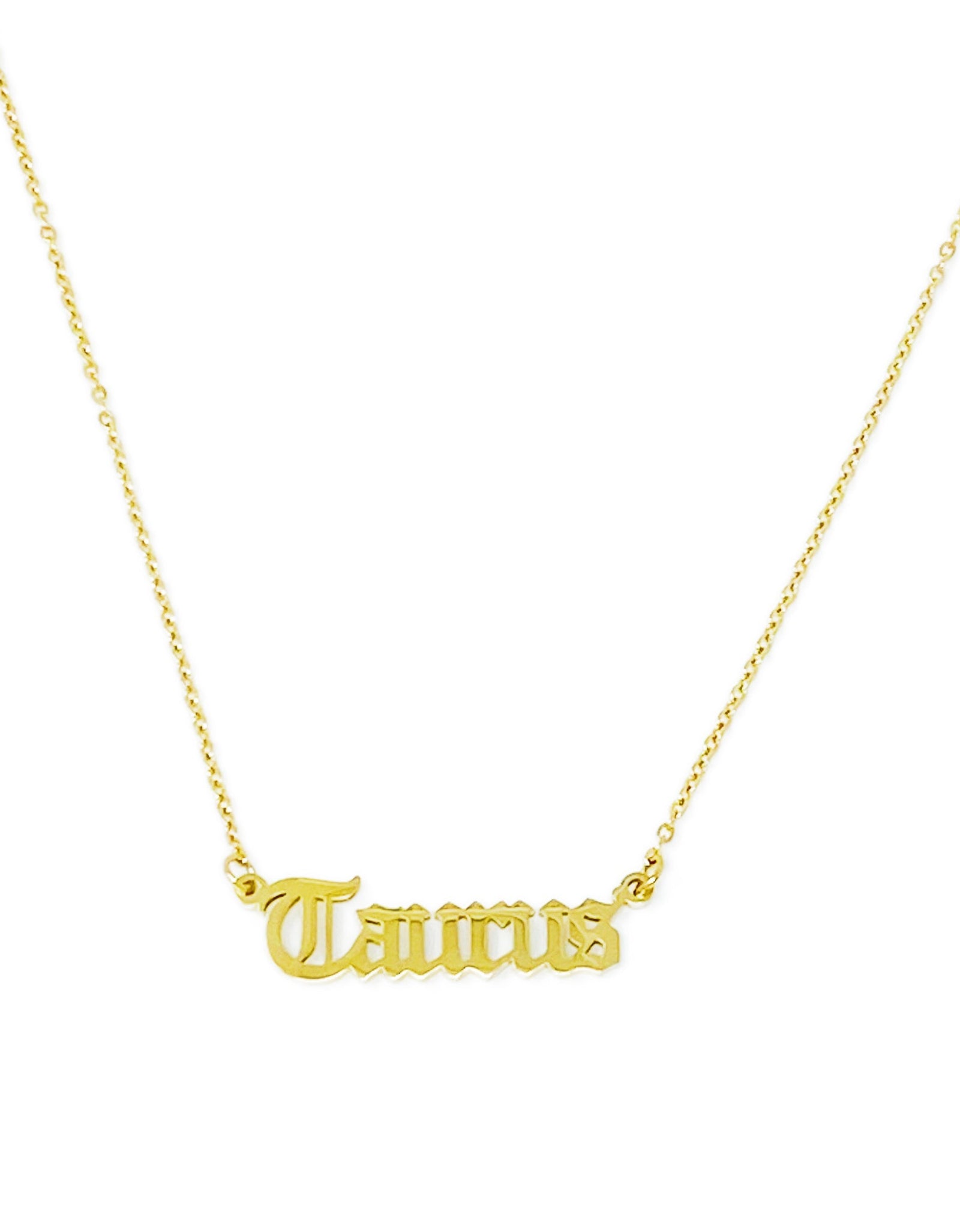 Old English Zodiac Necklace by Ellisonyoung.com
