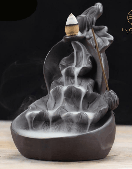 Load image into Gallery viewer, Teahouse Decor Waterfall Incense Burner by incenseocean
