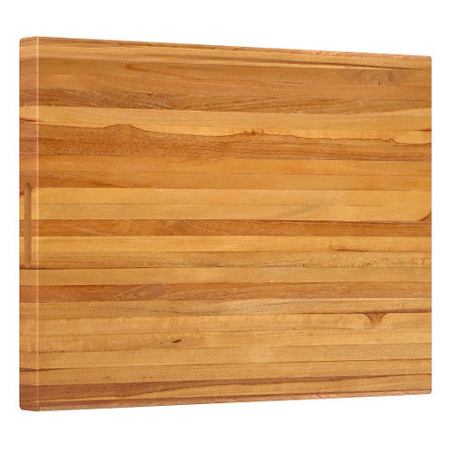 Load image into Gallery viewer, Teak Wood Cutting Board Extra Large 24 Inch Reversible Cutting Board with Handle
