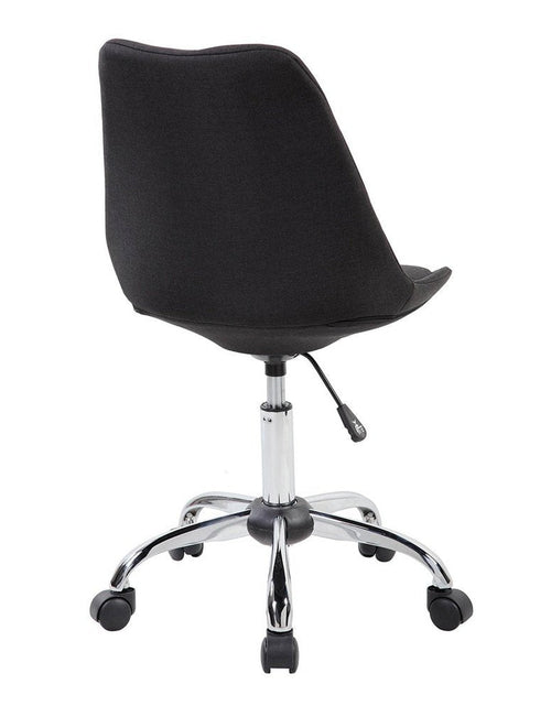 Load image into Gallery viewer, Techni Mobili Armless Task Chair with Buttons, Black by Level Up Desks
