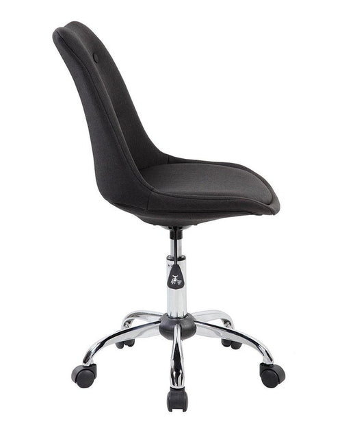 Load image into Gallery viewer, Techni Mobili Armless Task Chair with Buttons, Black by Level Up Desks
