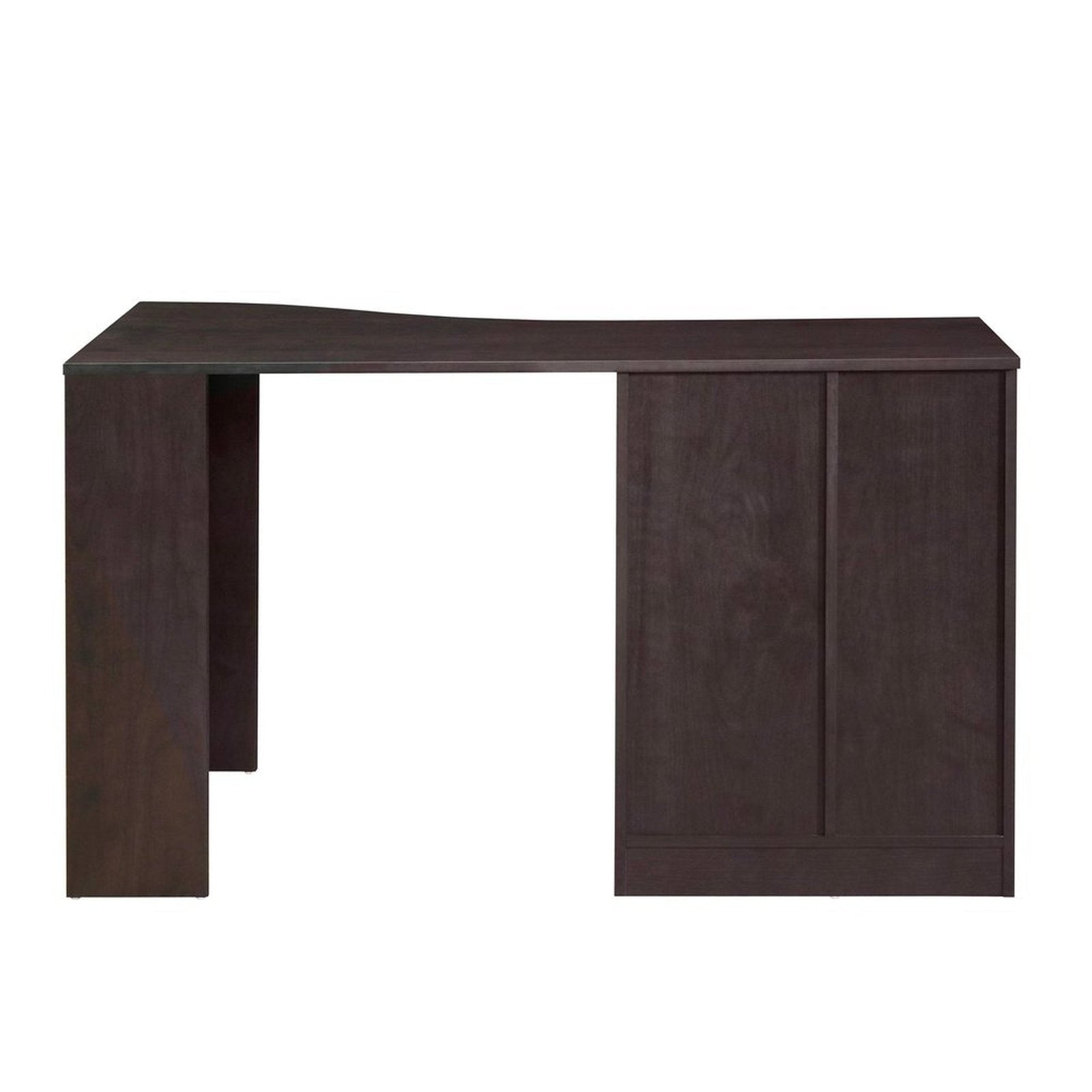 Techni Mobili Classic Office Desk with Storage, Espresso by Level Up Desks