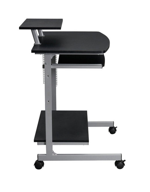 Load image into Gallery viewer, Techni Mobili Compact Computer Cart With Storage, Graphite by Level Up Desks
