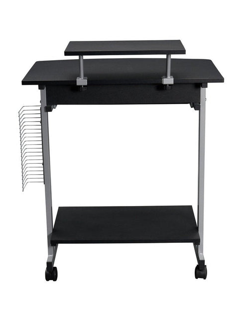Load image into Gallery viewer, Techni Mobili Compact Computer Cart With Storage, Graphite by Level Up Desks
