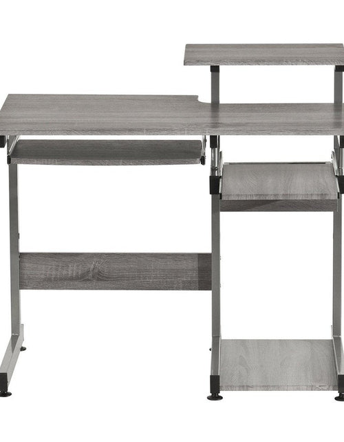 Load image into Gallery viewer, Techni Mobili Complete Computer Workstation Desk, Grey by Level Up Desks
