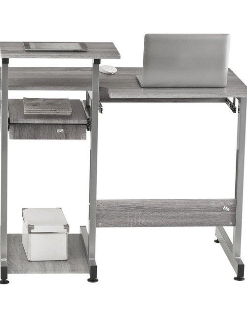 Load image into Gallery viewer, Techni Mobili Complete Computer Workstation Desk, Grey by Level Up Desks
