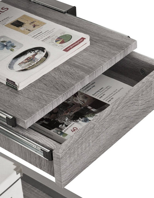 Load image into Gallery viewer, Techni Mobili Complete Computer Workstation Desk, Grey by Level Up Desks
