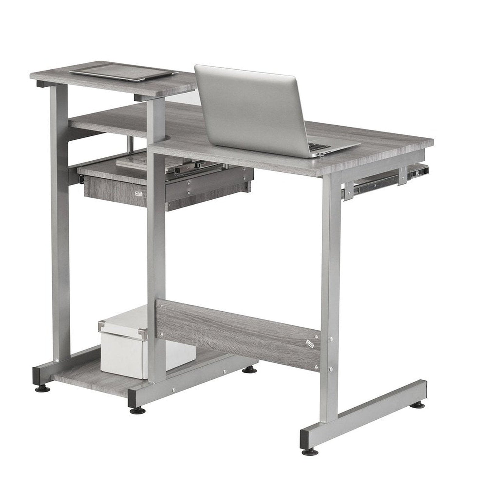 Techni Mobili Complete Computer Workstation Desk, Grey by Level Up Desks