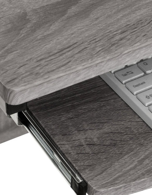 Load image into Gallery viewer, Techni Mobili Complete Computer Workstation Desk, Grey by Level Up Desks
