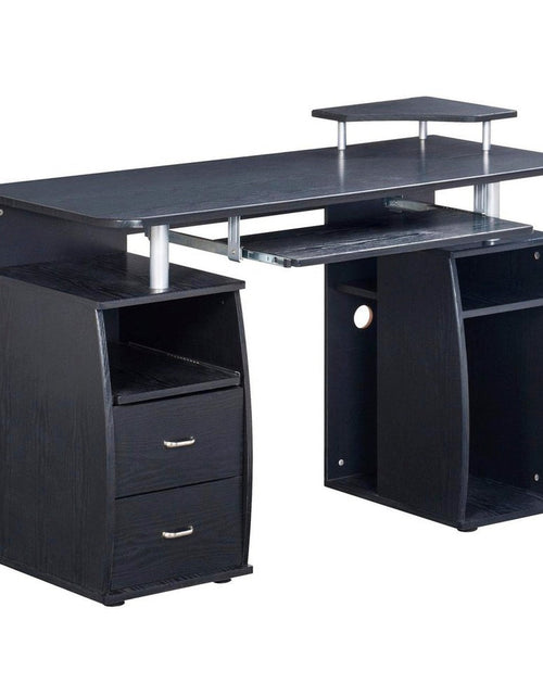 Load image into Gallery viewer, Techni Mobili Complete Computer Workstation Desk With Storage, Espresso by Level Up Desks
