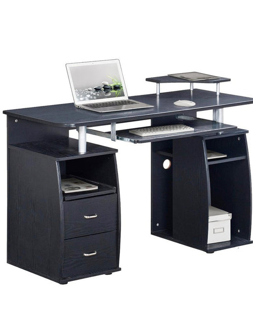 Load image into Gallery viewer, Techni Mobili Complete Computer Workstation Desk With Storage, Espresso by Level Up Desks
