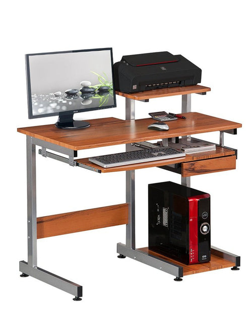 Load image into Gallery viewer, Techni Mobili Complete Computer Workstation Desk, Woodgrain by Level Up Desks

