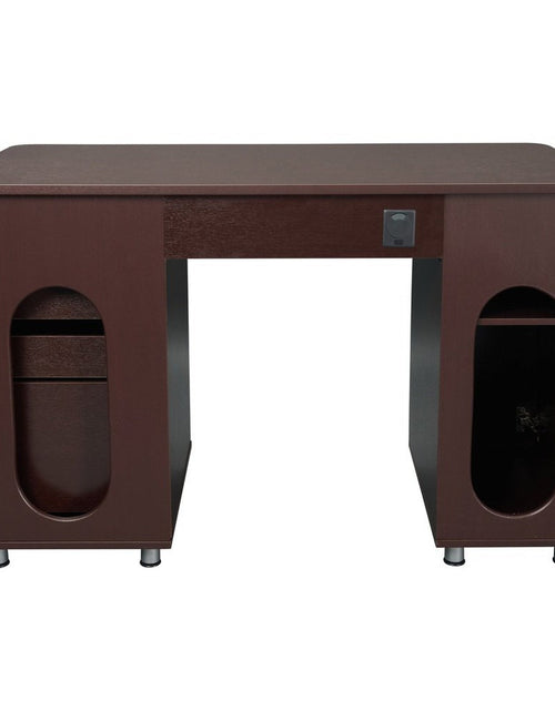 Load image into Gallery viewer, Techni Mobili Complete Workstation Computer Desk with Storage, Chocolate by Level Up Desks
