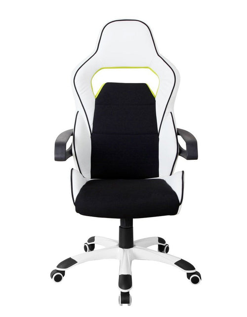 Load image into Gallery viewer, Techni Mobili Ergonomic Essential Racing Style Home &amp; Office Chair, White by Level Up Desks
