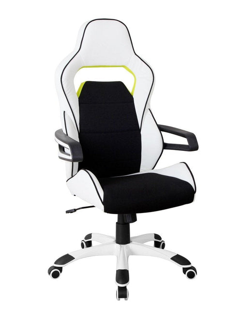 Load image into Gallery viewer, Techni Mobili Ergonomic Essential Racing Style Home &amp; Office Chair, White by Level Up Desks
