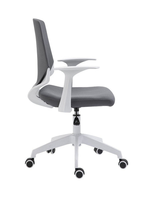 Load image into Gallery viewer, Techni Mobili Height Adjustable Mid Back Office Chair, Grey by Level Up Desks
