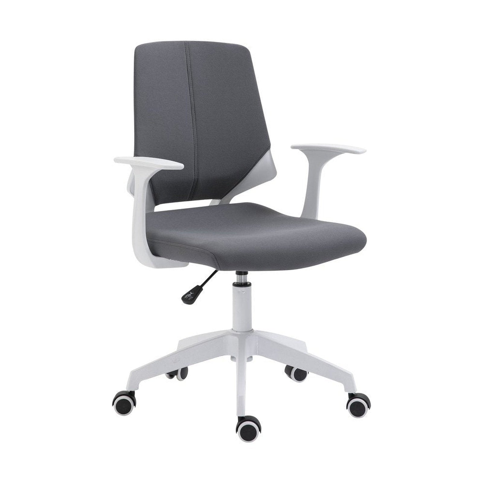 Techni Mobili Height Adjustable Mid Back Office Chair, Grey by Level Up Desks