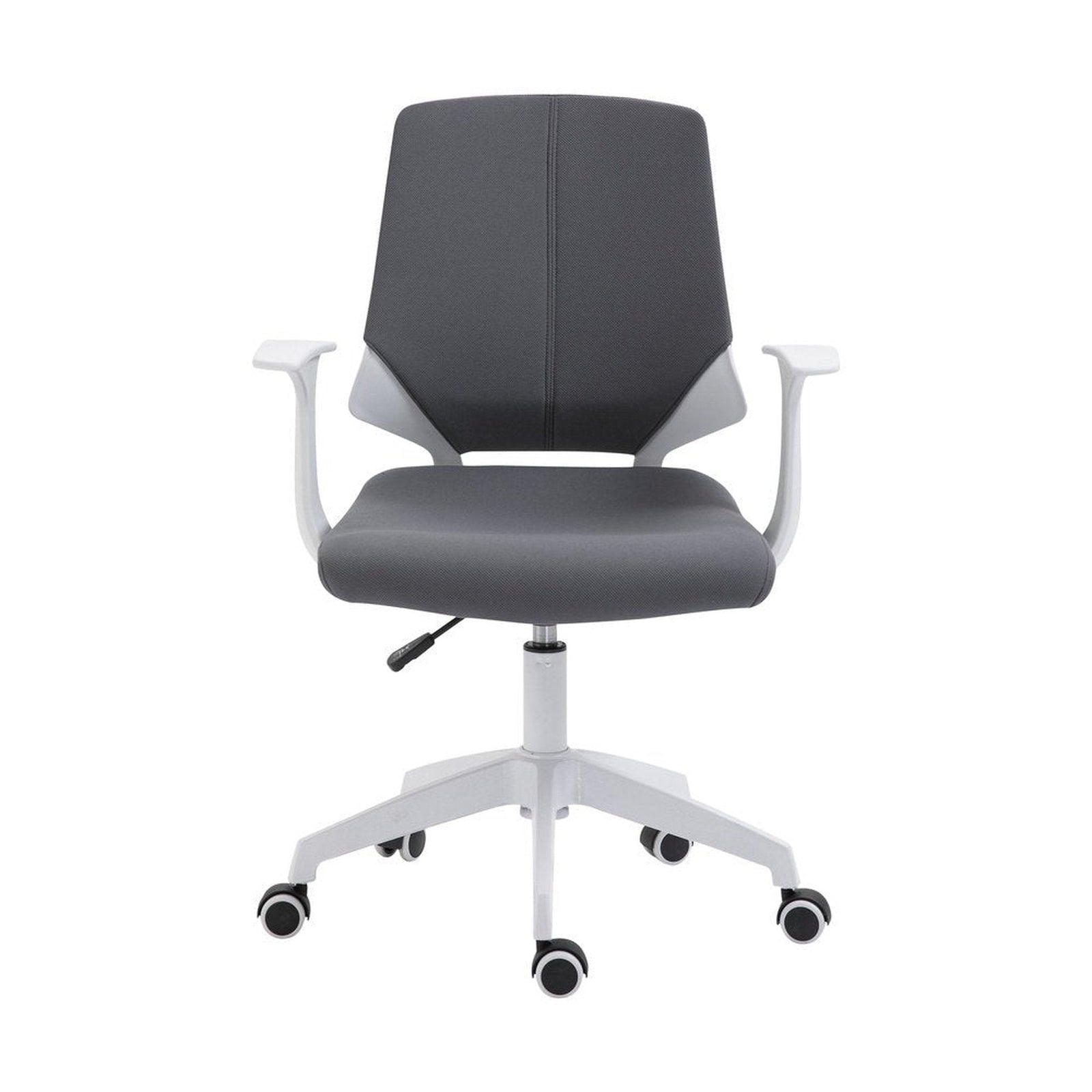 Techni Mobili Height Adjustable Mid Back Office Chair, Grey by Level Up Desks