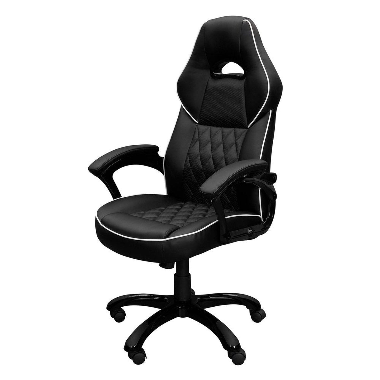 Techni Mobili High Back Executive Sport Race Office Chair, Black by Level Up Desks