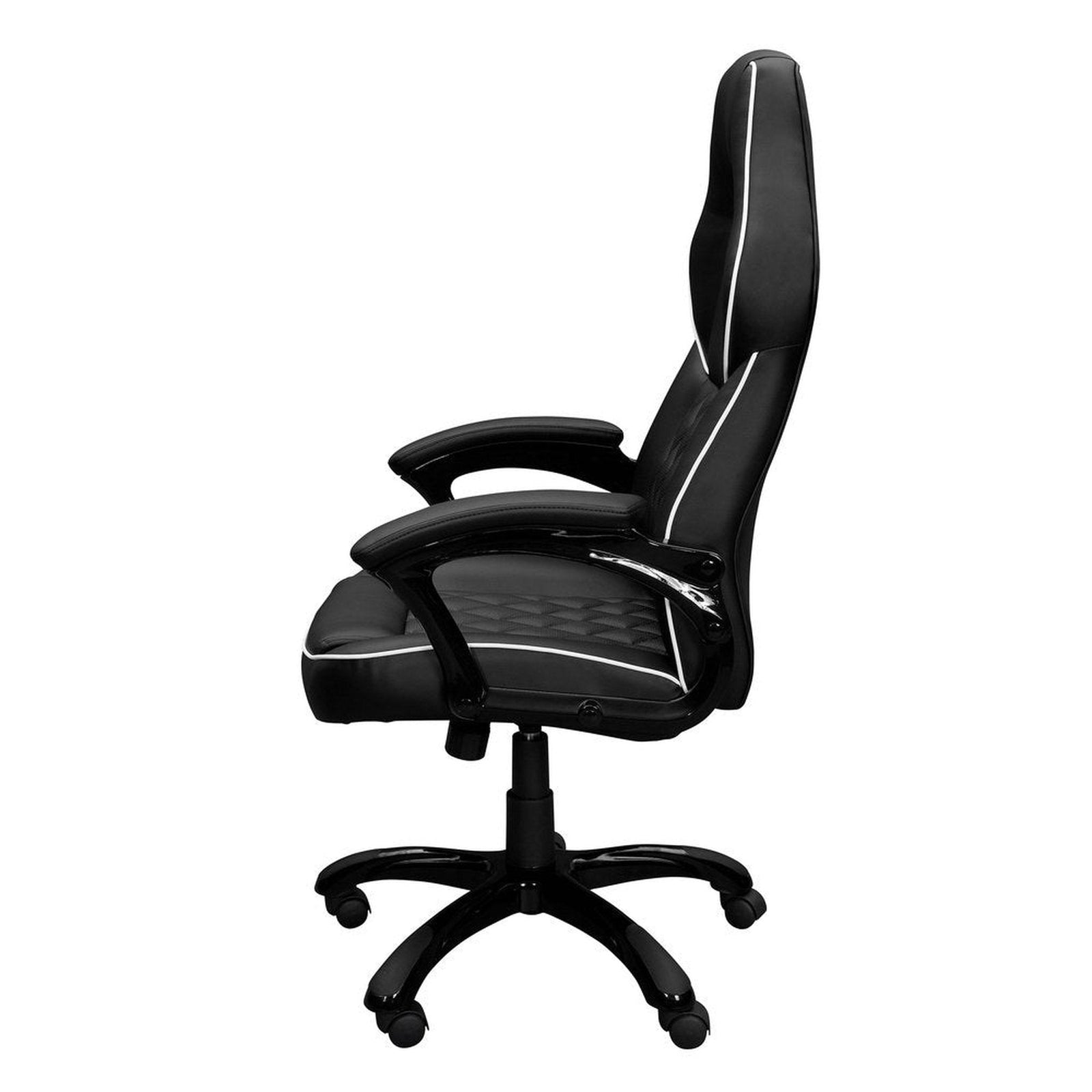 Techni Mobili High Back Executive Sport Race Office Chair, Black by Level Up Desks
