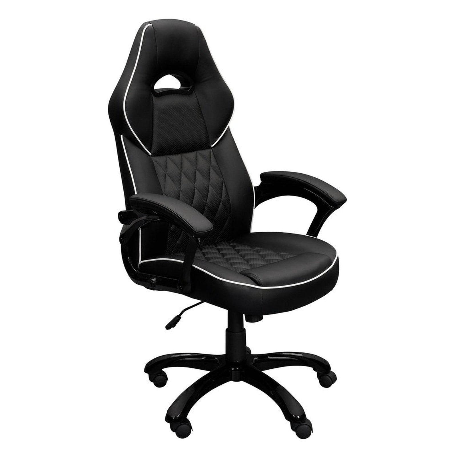 Techni Mobili High Back Executive Sport Race Office Chair, Black by Level Up Desks